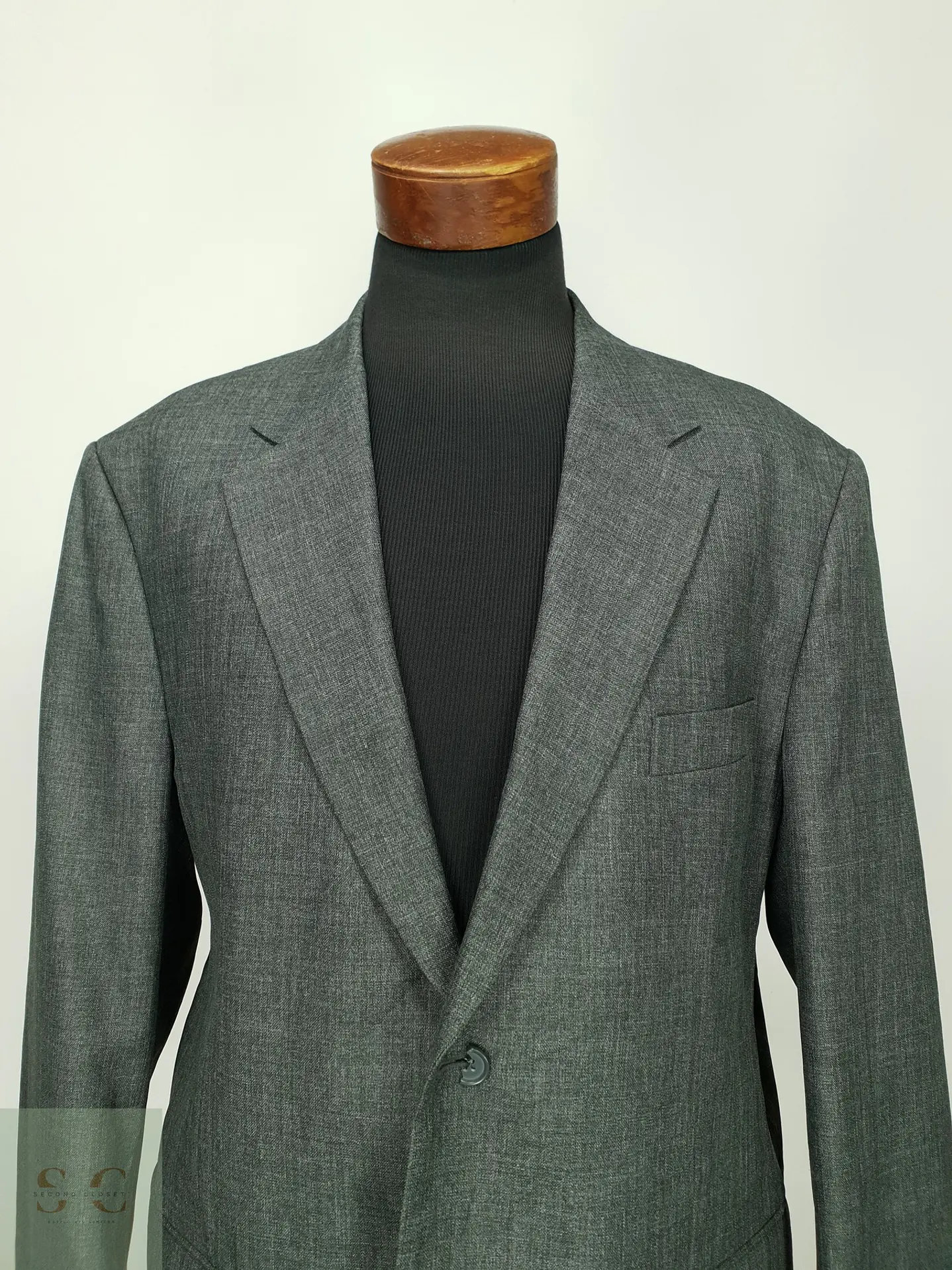 Blazer Sastre Texturizado Gris Melange Canda Talla XXL/XXXL 4