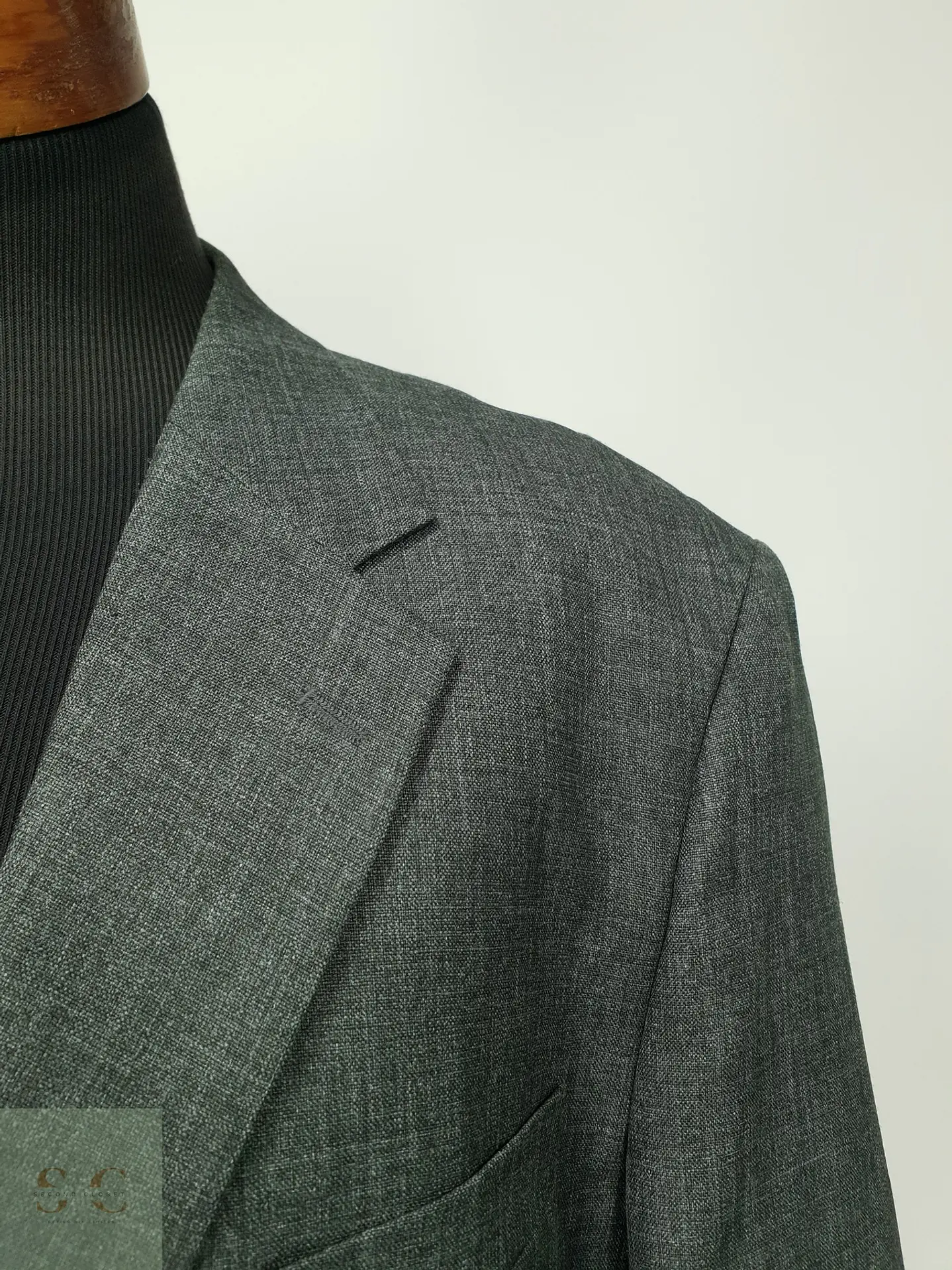 Blazer Sastre Texturizado Gris Melange Canda Talla XXL/XXXL 5