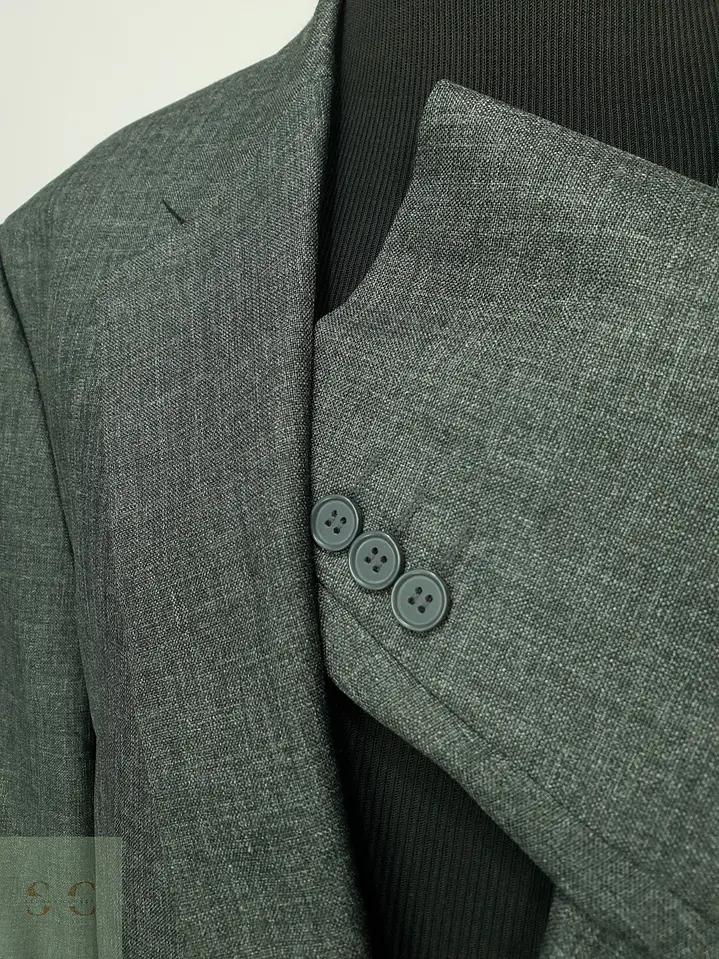 Blazer Sastre Texturizado Gris Melange Canda Talla XXL/XXXL 6