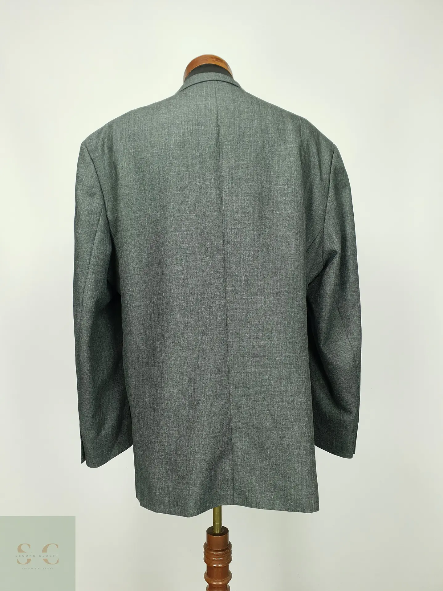 Blazer Sastre Texturizado Gris Melange Canda Talla XXL/XXXL 9