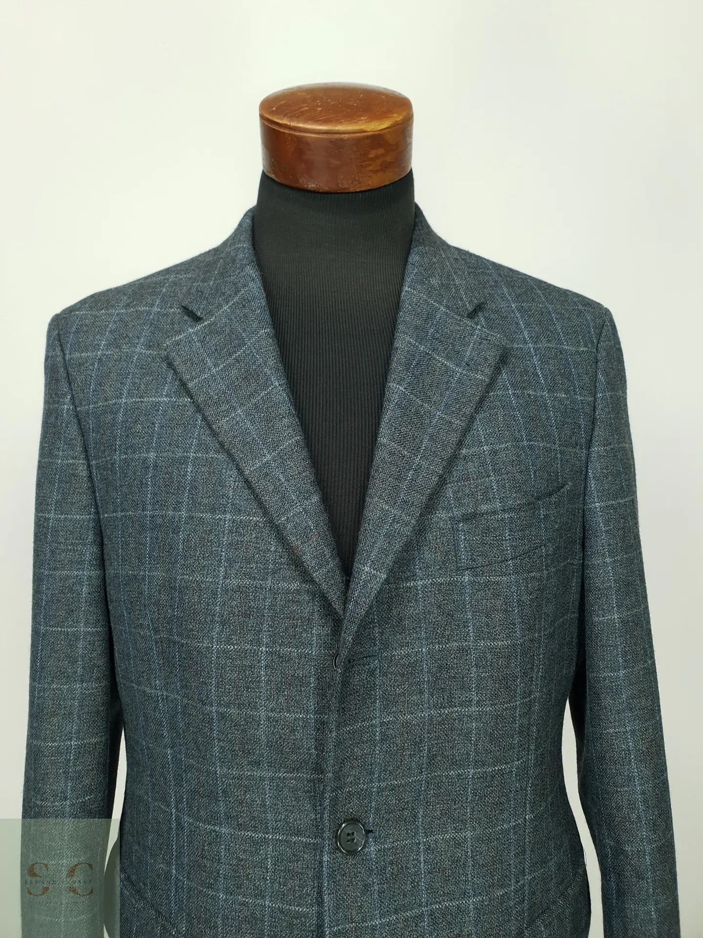 Blazer a Cuadros de Lana y Cashmere Digel Talla M/L 4