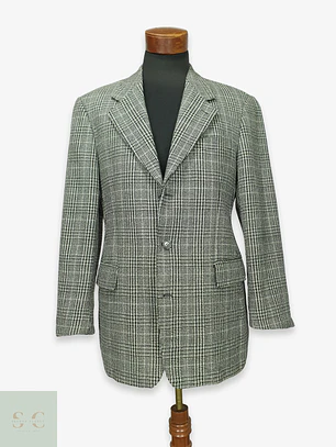 Blazer Estructurado de Pura Lana Virgen Policke Hamburg Talla L