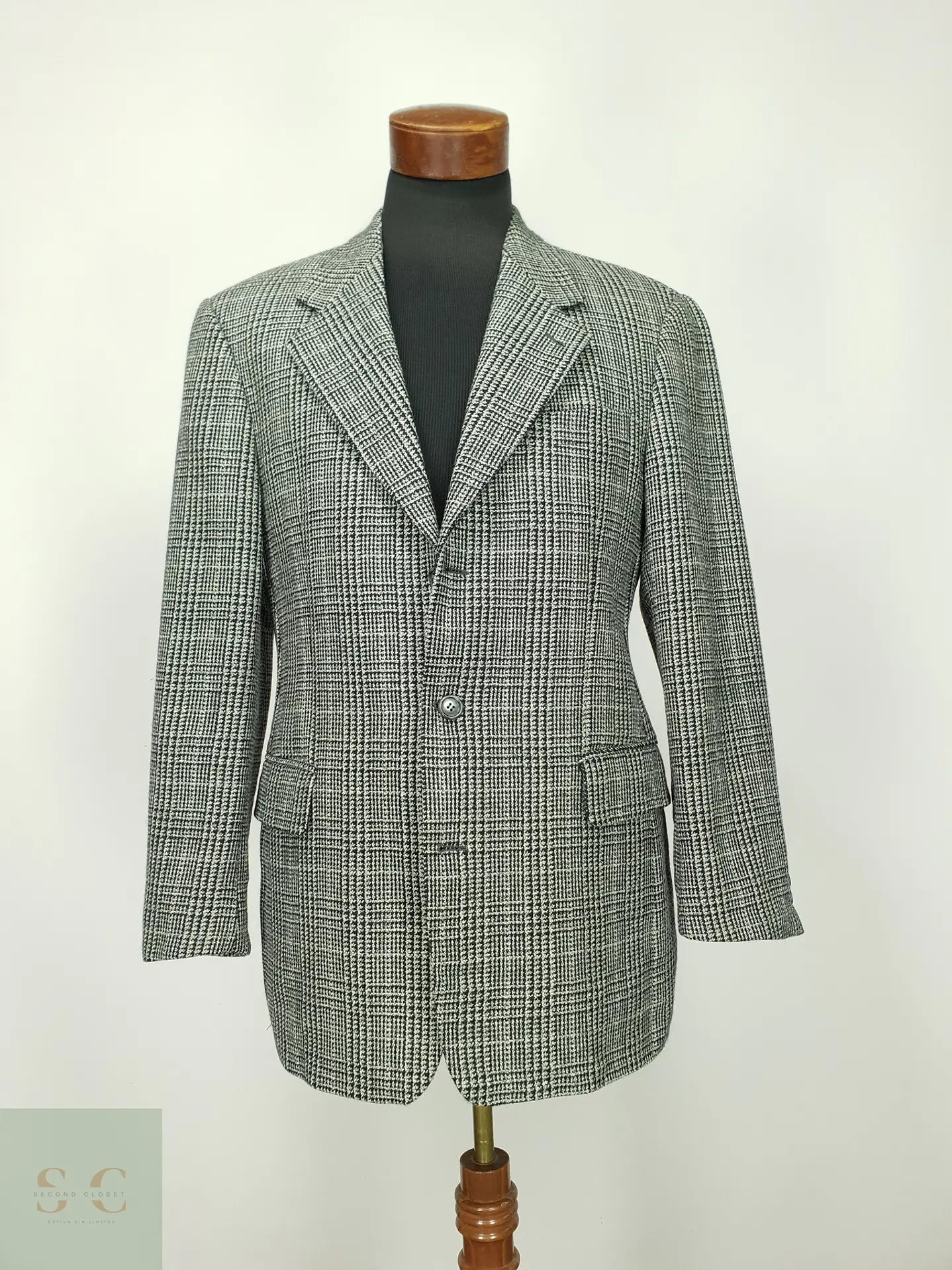 Blazer Estructurado de Pura Lana Virgen Policke Hamburg Talla L 2