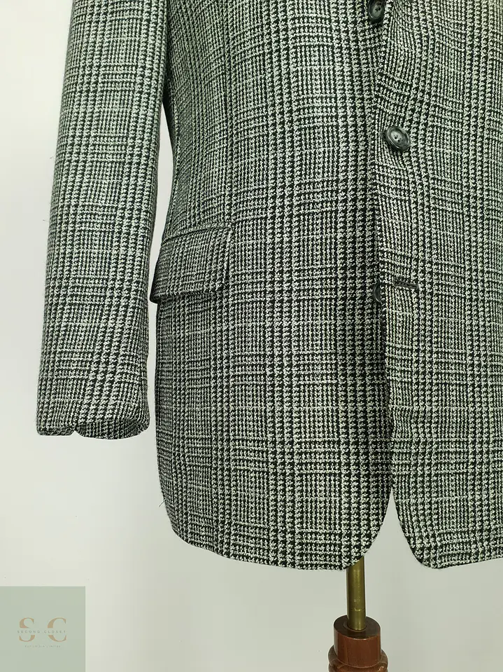 Blazer Estructurado de Pura Lana Virgen Policke Hamburg Talla L 3