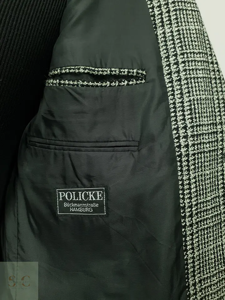 Blazer Estructurado de Pura Lana Virgen Policke Hamburg Talla L 7