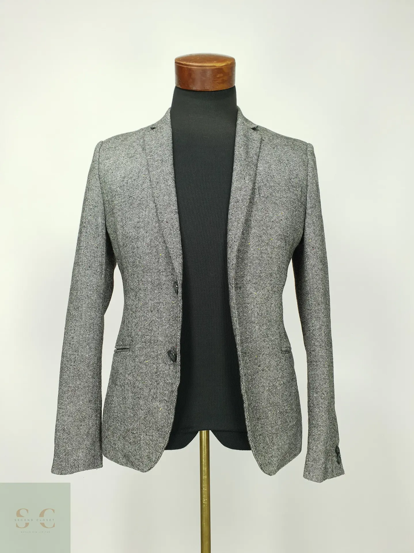 Blazer Texturizado Estilo Tweed H&M Talla XS 2