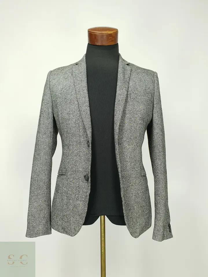 Blazer Texturizado Estilo Tweed H&M Talla XS 2