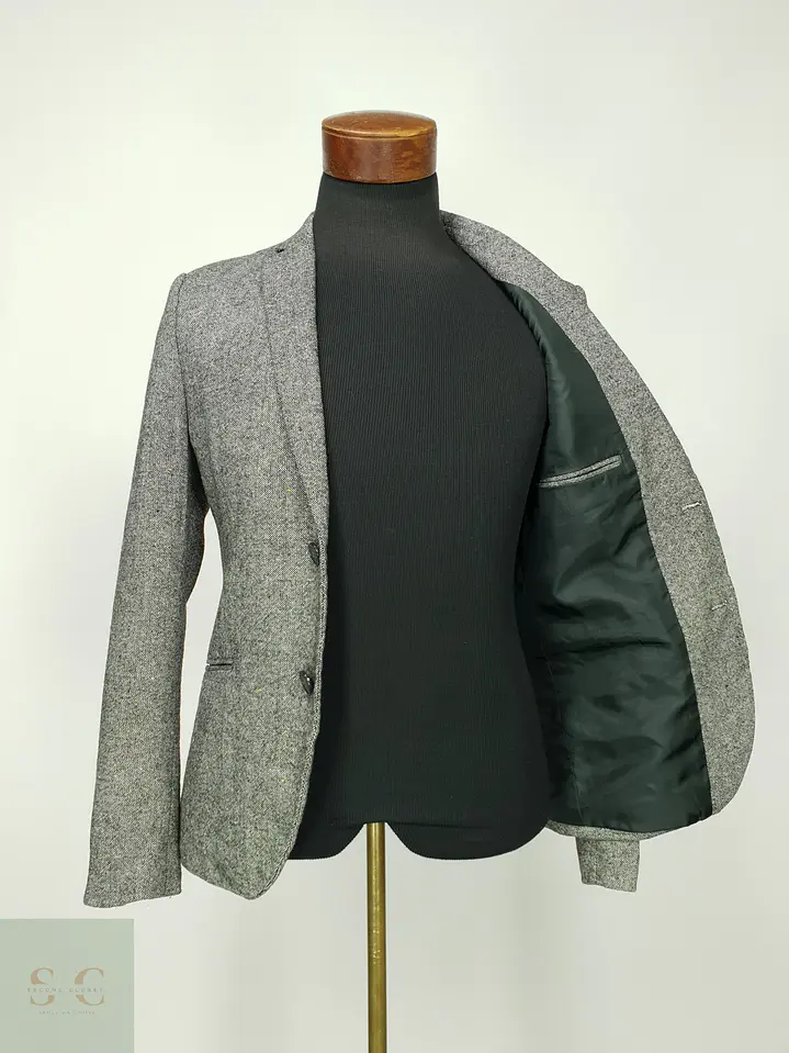 Blazer Texturizado Estilo Tweed H&M Talla XS 5