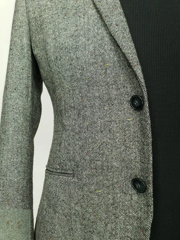 Blazer Texturizado Estilo Tweed H&M Talla XS 6