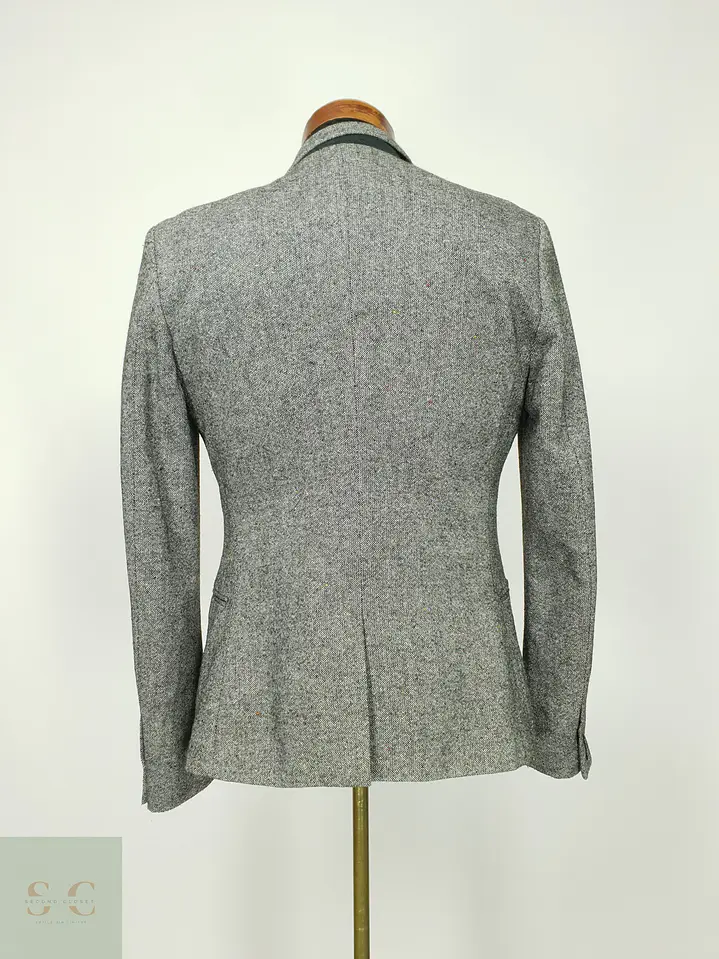 Blazer Texturizado Estilo Tweed H&M Talla XS 9