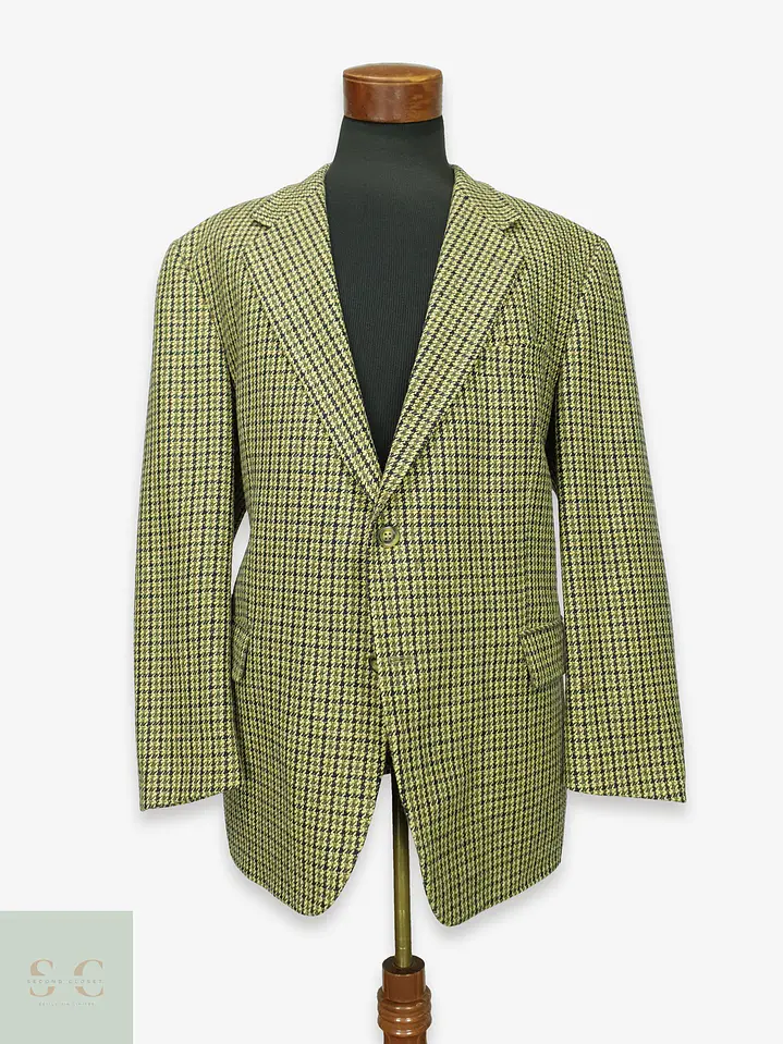 Blazer de Lana Virgen y Cashmere en Pata de Gallo Roy Robson Talla XL 1