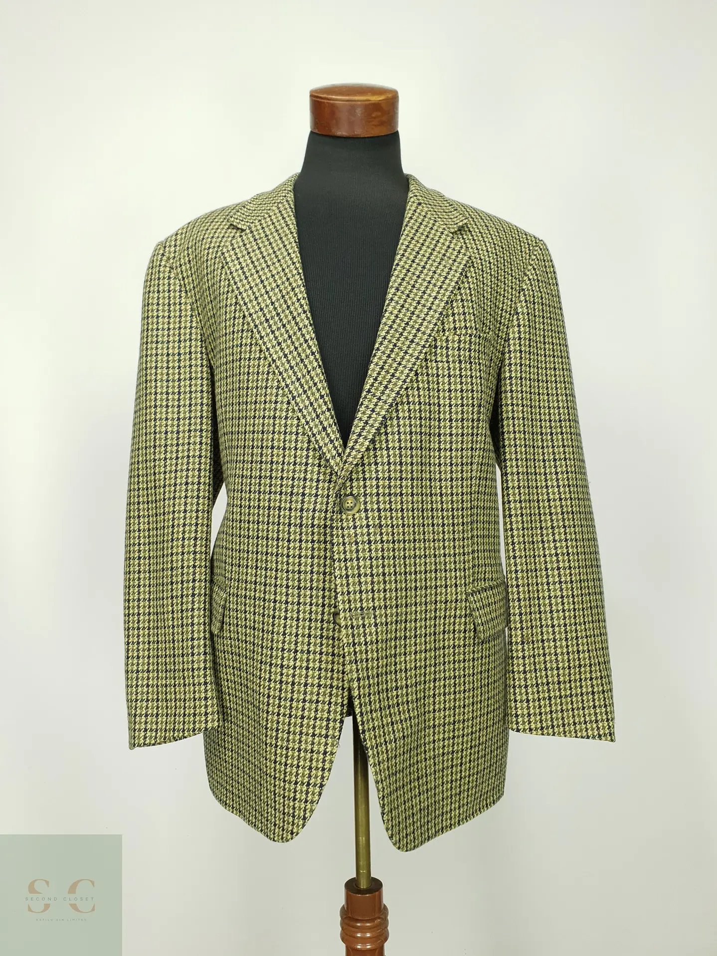 Blazer de Lana Virgen y Cashmere en Pata de Gallo Roy Robson Talla XL 2