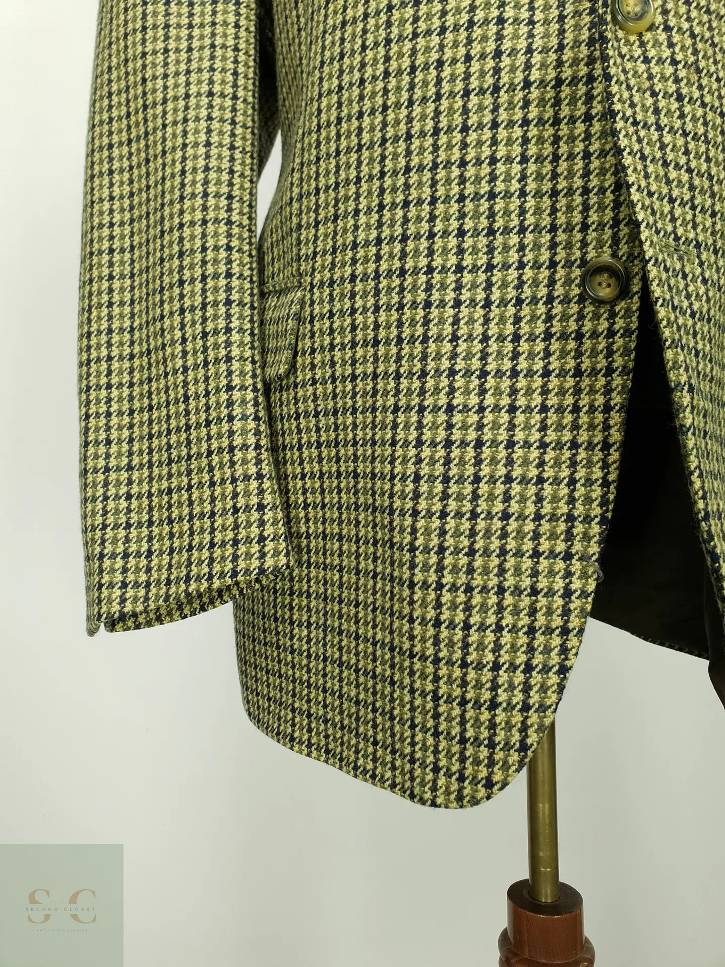Blazer de Lana Virgen y Cashmere en Pata de Gallo Roy Robson Talla XL 3