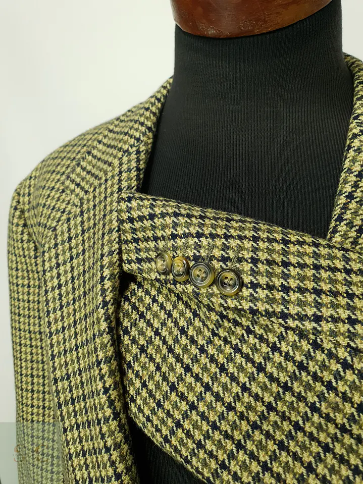 Blazer de Lana Virgen y Cashmere en Pata de Gallo Roy Robson Talla XL 5