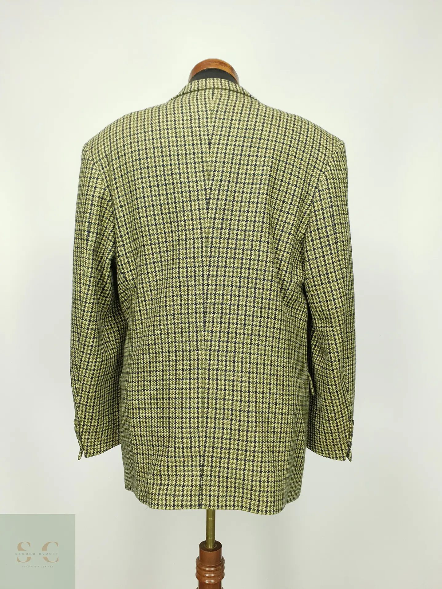 Blazer de Lana Virgen y Cashmere en Pata de Gallo Roy Robson Talla XL 9