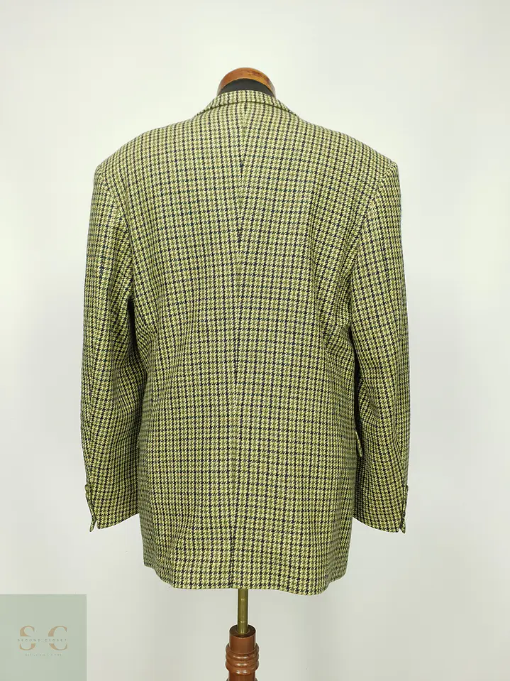 Blazer de Lana Virgen y Cashmere en Pata de Gallo Roy Robson Talla XL 9