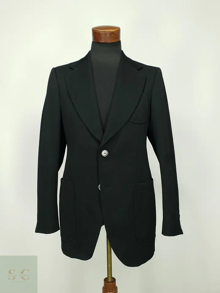 Blazer Vintage Estructurado con Bolsillos Aplicados Talla SM 2