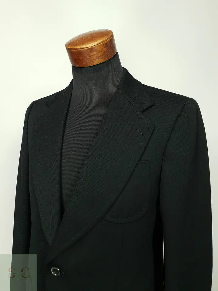 Blazer Vintage Estructurado con Bolsillos Aplicados Talla SM 8