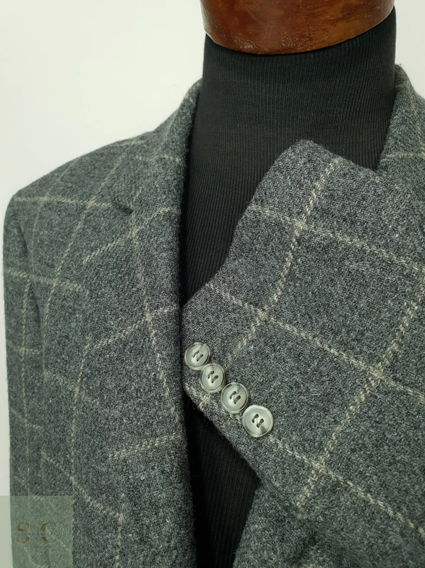 Blazer de Pura Lana con Tramado Ventana Heine Talla XL/XXL 6