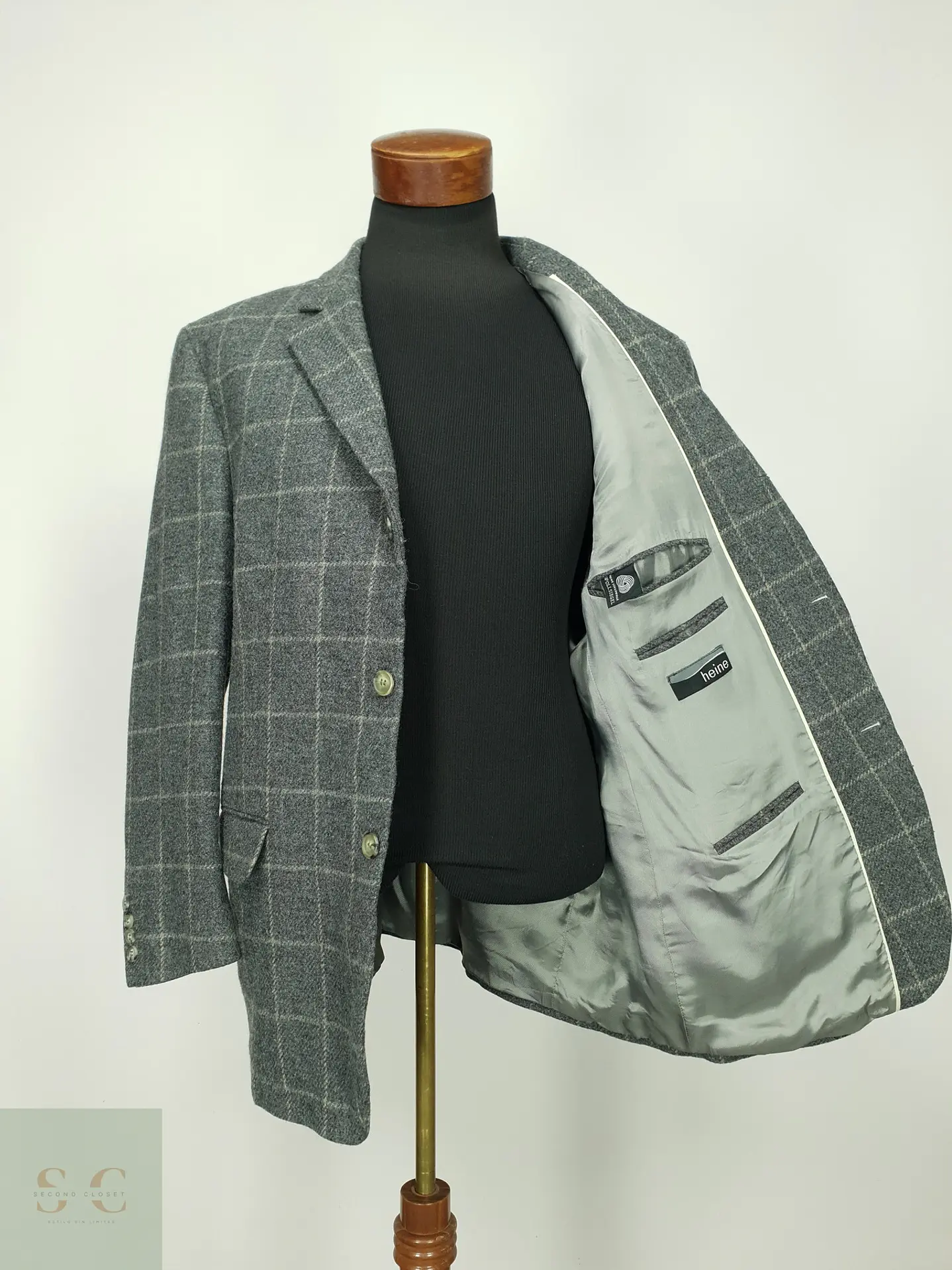 Blazer de Pura Lana con Tramado Ventana Heine Talla XL/XXL 8