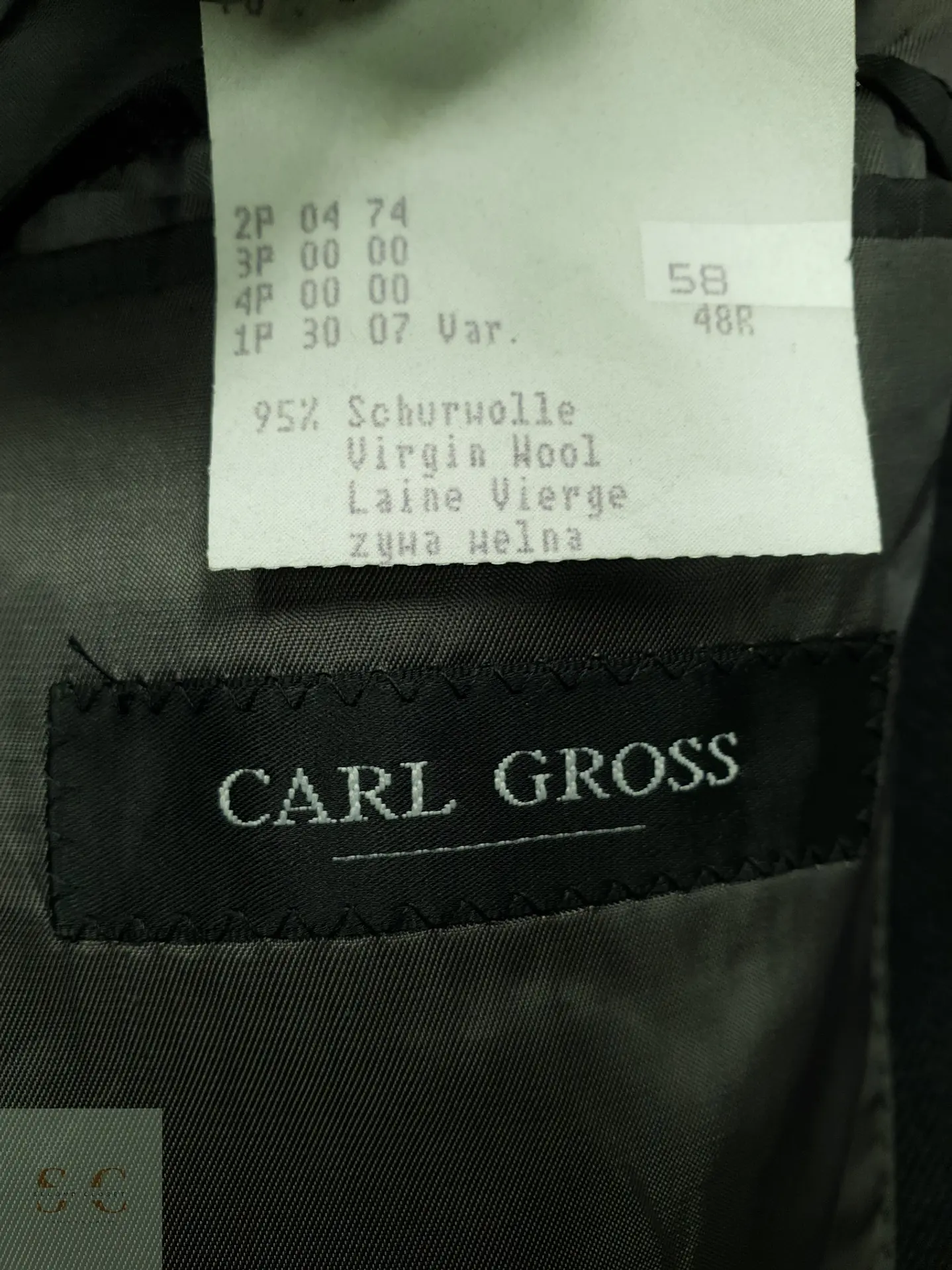 Blazer Clásico en Tejido Espiga Carl Gross Talla XXL 6