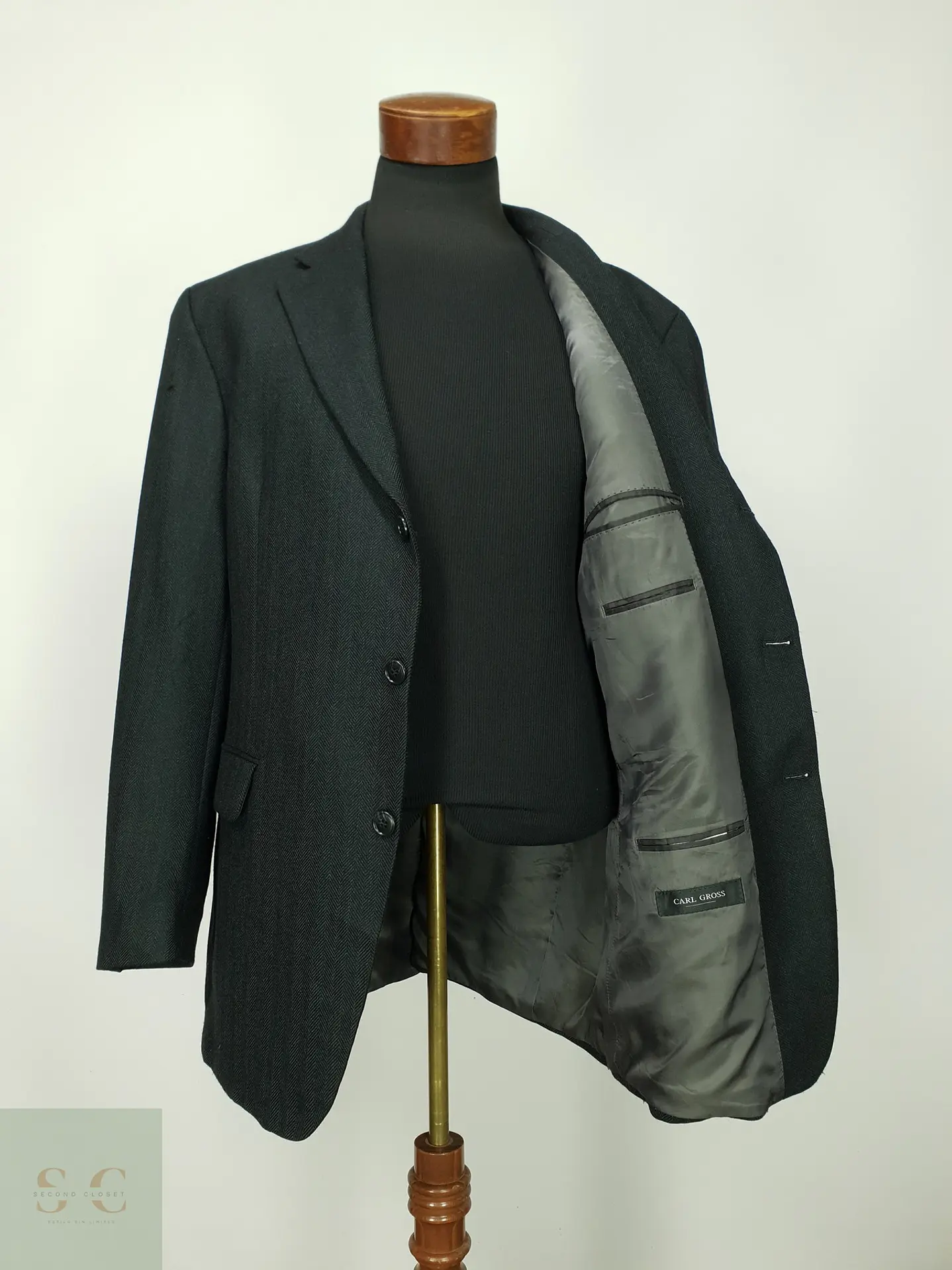 Blazer Clásico en Tejido Espiga Carl Gross Talla XXL 7