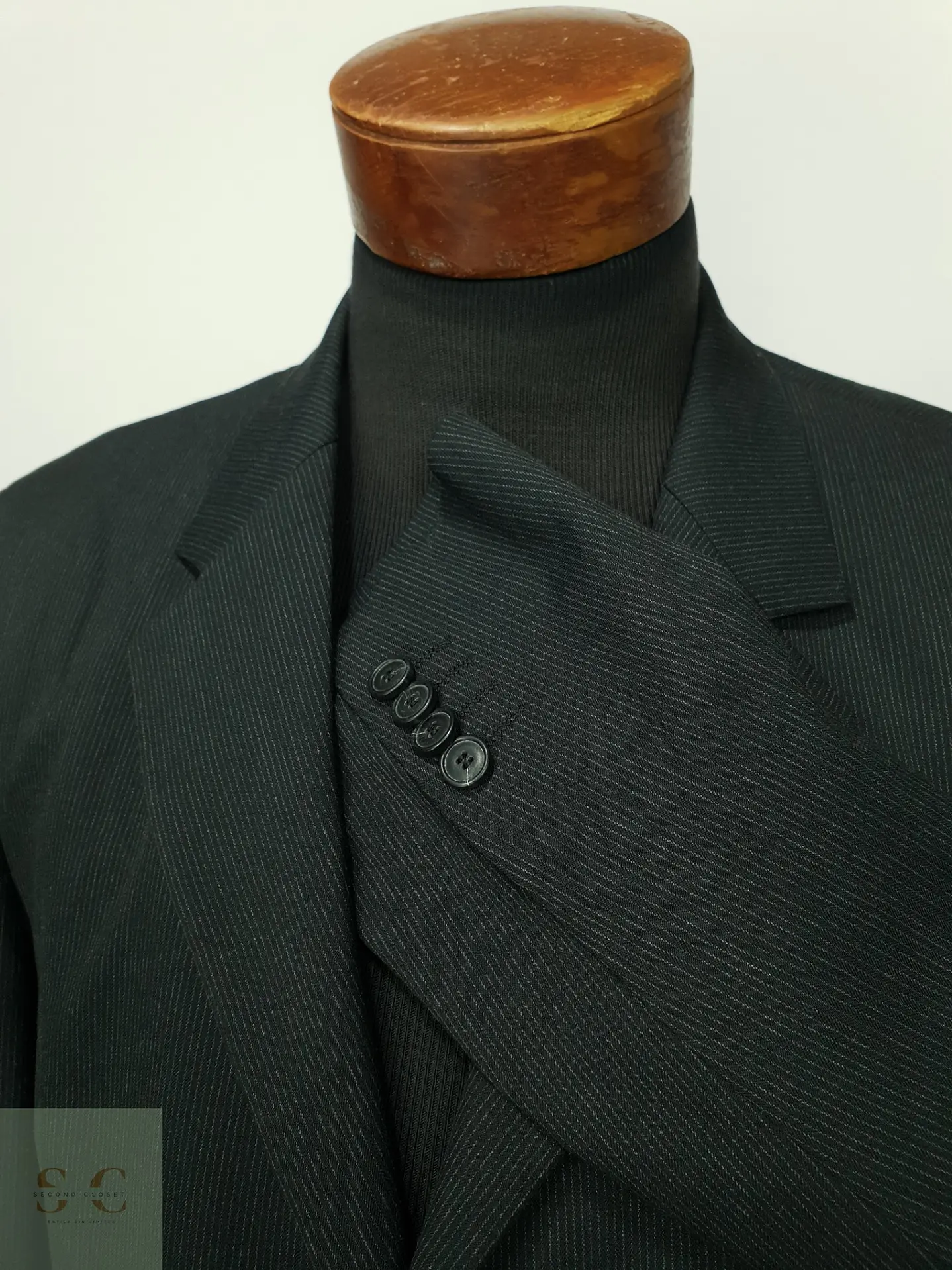 Blazer de Raya Diplomática de Tres Botones s.Oliver Talla L 5