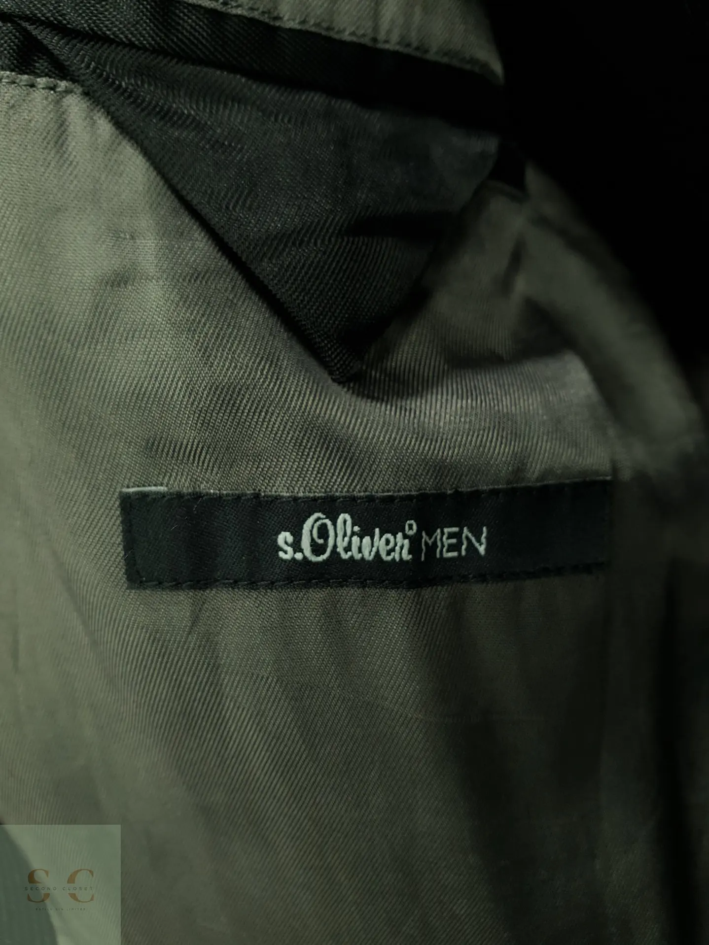 Blazer de Raya Diplomática de Tres Botones s.Oliver Talla L 7