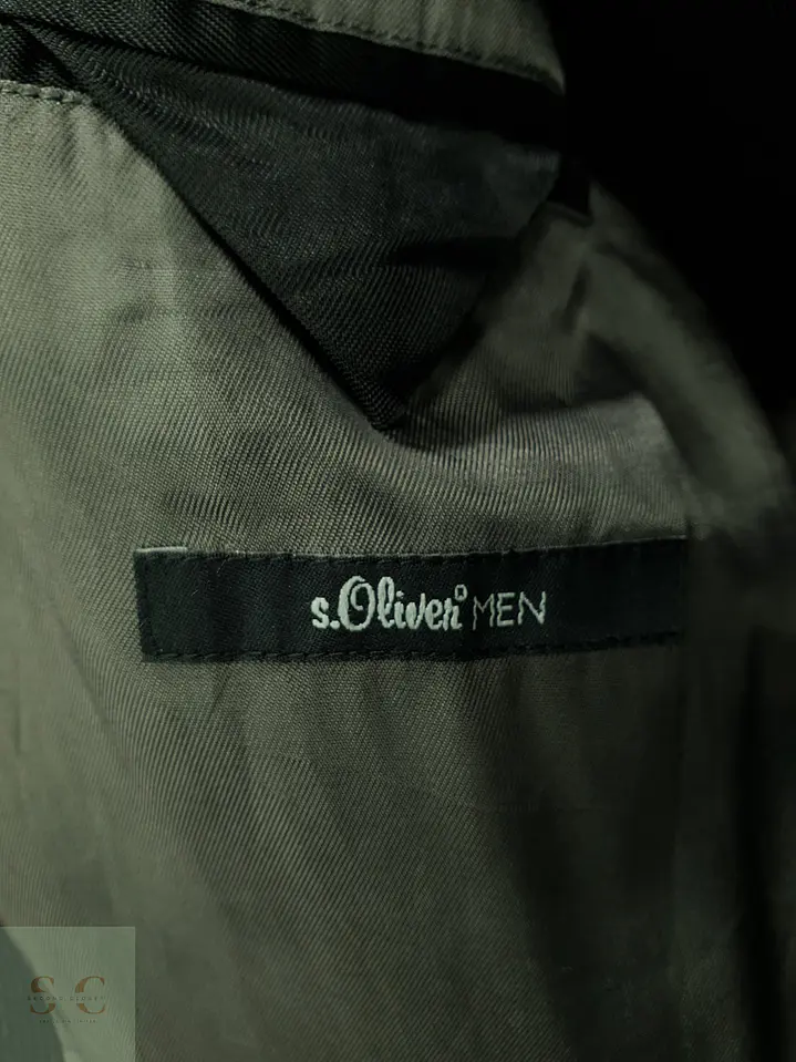 Blazer de Raya Diplomática de Tres Botones s.Oliver Talla L 7