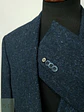 Blazer Sastre en Tweed Jaspeado Azul Commander Talla XL/XXL - Miniatura 5