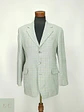Blazer Recto a Cuadros de Viscosa y Lino Paolo Negrato Talla L/XL - Miniatura 2