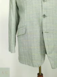 Blazer Recto a Cuadros de Viscosa y Lino Paolo Negrato Talla L/XL - Miniatura 3