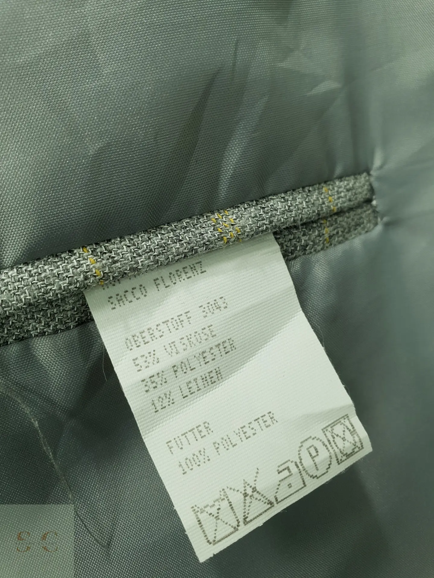 Blazer Recto a Cuadros de Viscosa y Lino Paolo Negrato Talla L/XL 7