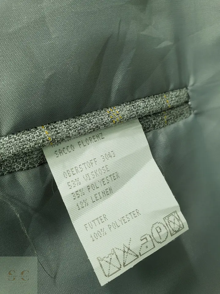 Blazer Recto a Cuadros de Viscosa y Lino Paolo Negrato Talla L/XL 7