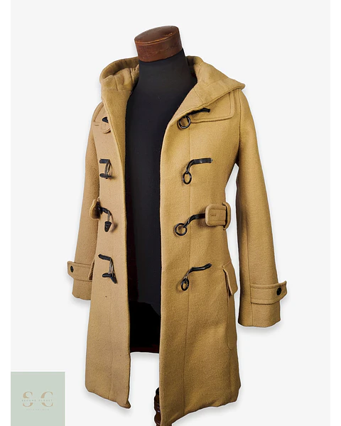 Abrigo Montgomery de Pura Lana con Capucha Nano Universe Talla S/SM