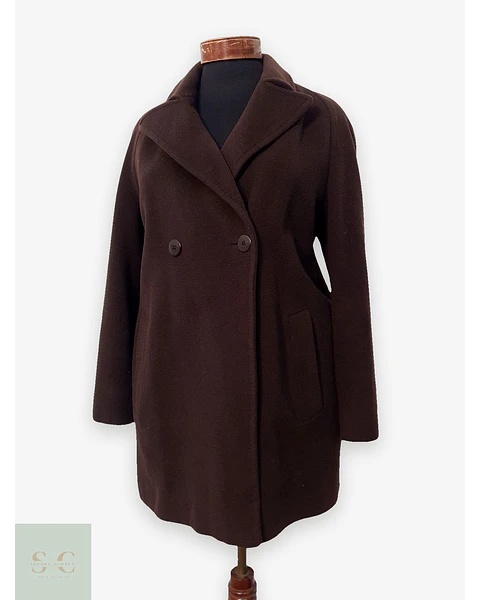 Abrigo Entallado de Lana y Angora Burberry Talla M