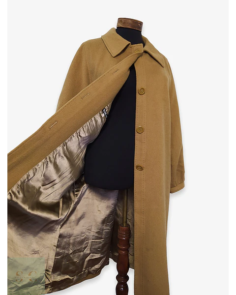 Abrigo Largo de Paño Camel TETEKS Talla SM