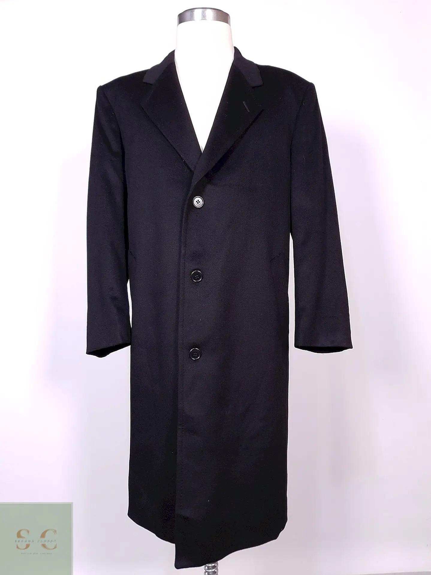 Abrigo Largo Sastre de Lana Superfina y Cashmere Hamilton & Hayes Talla XL/XXL 2