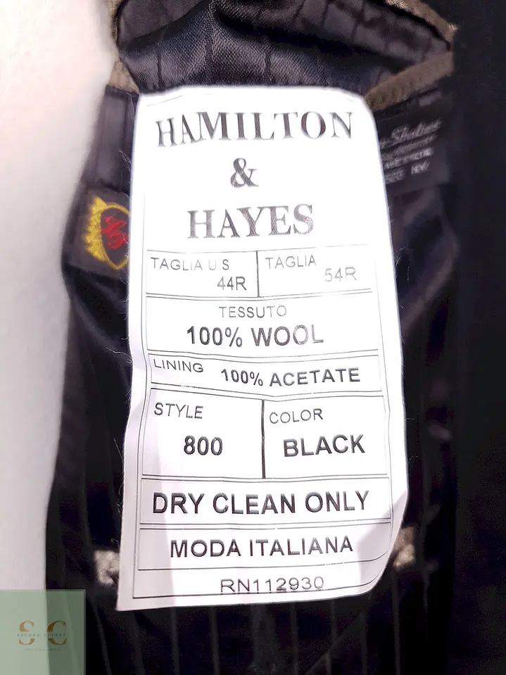 Abrigo Largo Sastre de Lana Superfina y Cashmere Hamilton & Hayes Talla XL/XXL 11