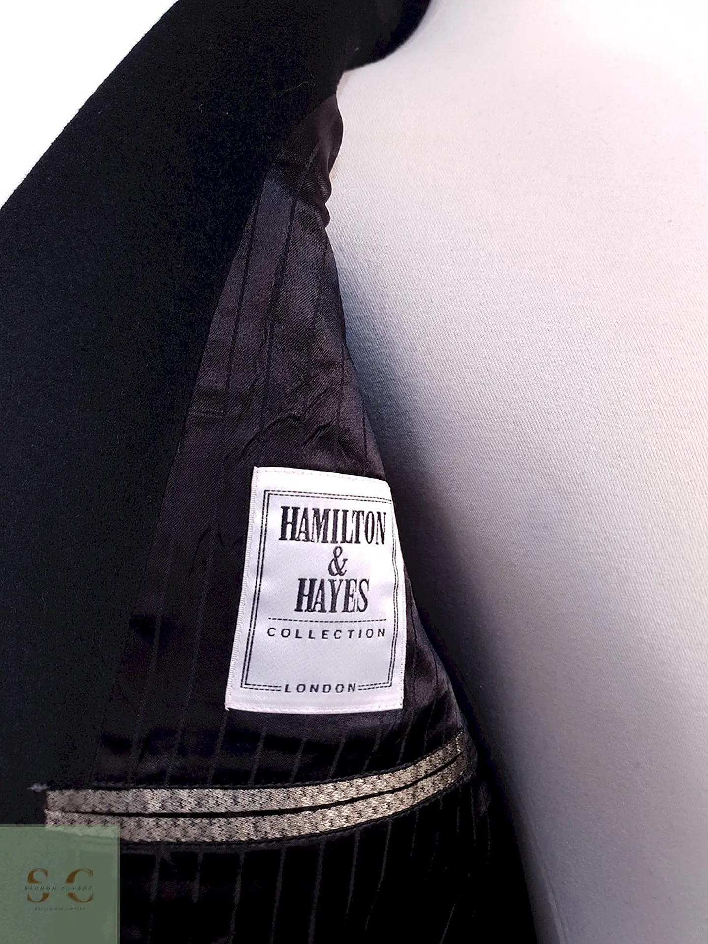 Abrigo Largo Sastre de Lana Superfina y Cashmere Hamilton & Hayes Talla XL/XXL 12