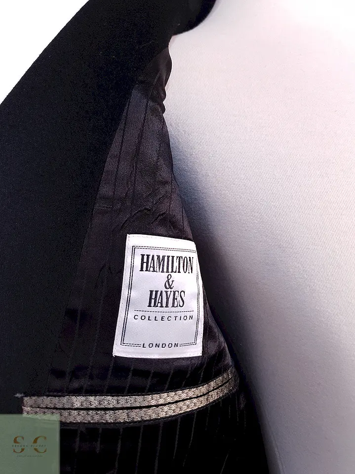 Abrigo Largo Sastre de Lana Superfina y Cashmere Hamilton & Hayes Talla XL/XXL 12