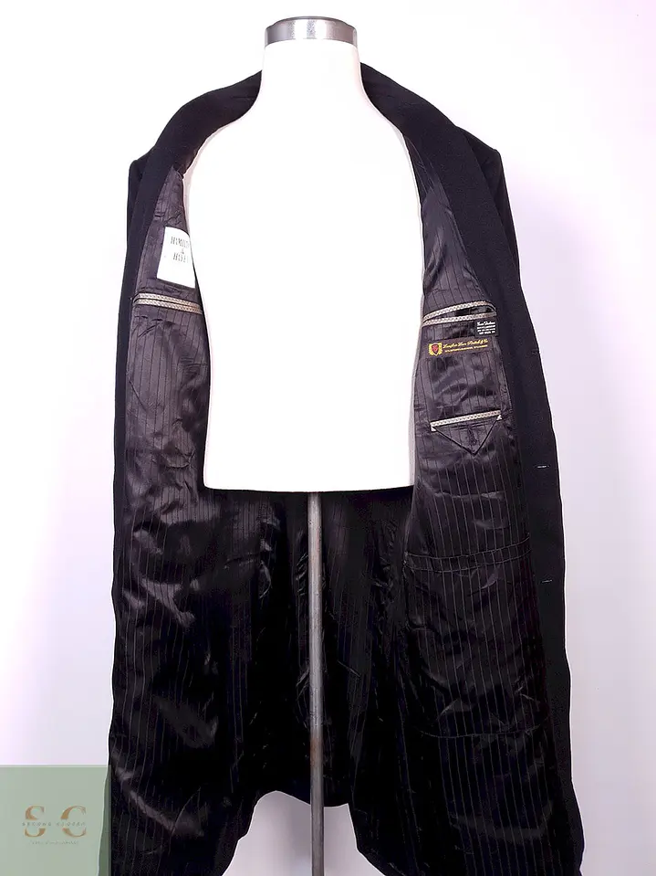Abrigo Largo Sastre de Lana Superfina y Cashmere Hamilton & Hayes Talla XL/XXL 13