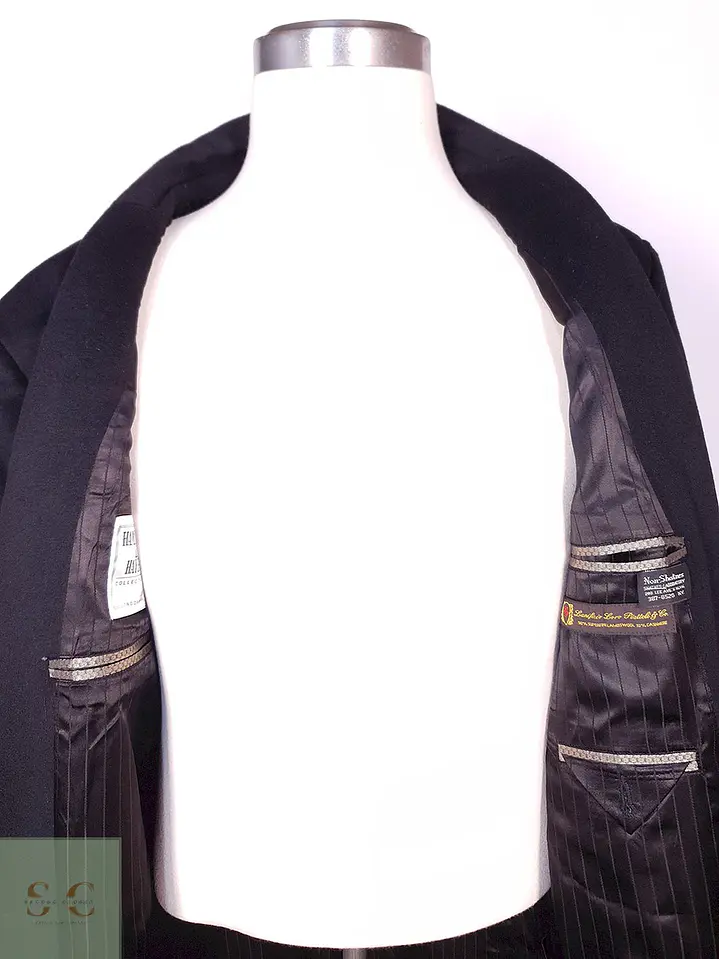 Abrigo Largo Sastre de Lana Superfina y Cashmere Hamilton & Hayes Talla XL/XXL 14
