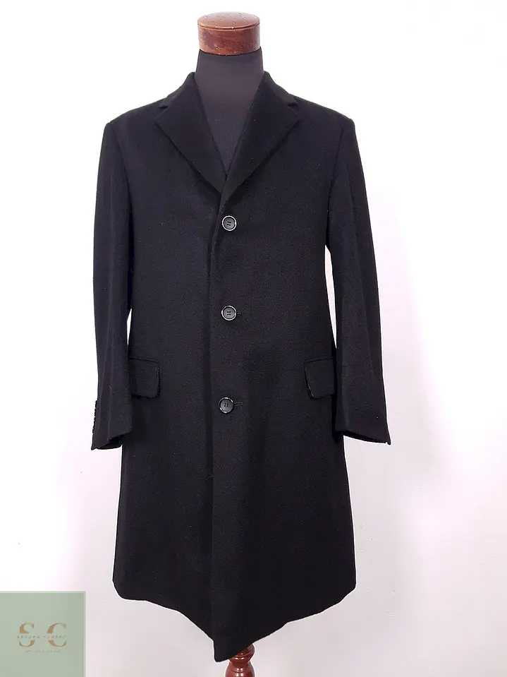 Abrigo Largo de Paño con Cashmere John Alexander Talla ML 2
