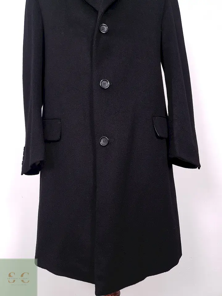 Abrigo Largo de Paño con Cashmere John Alexander Talla ML 7