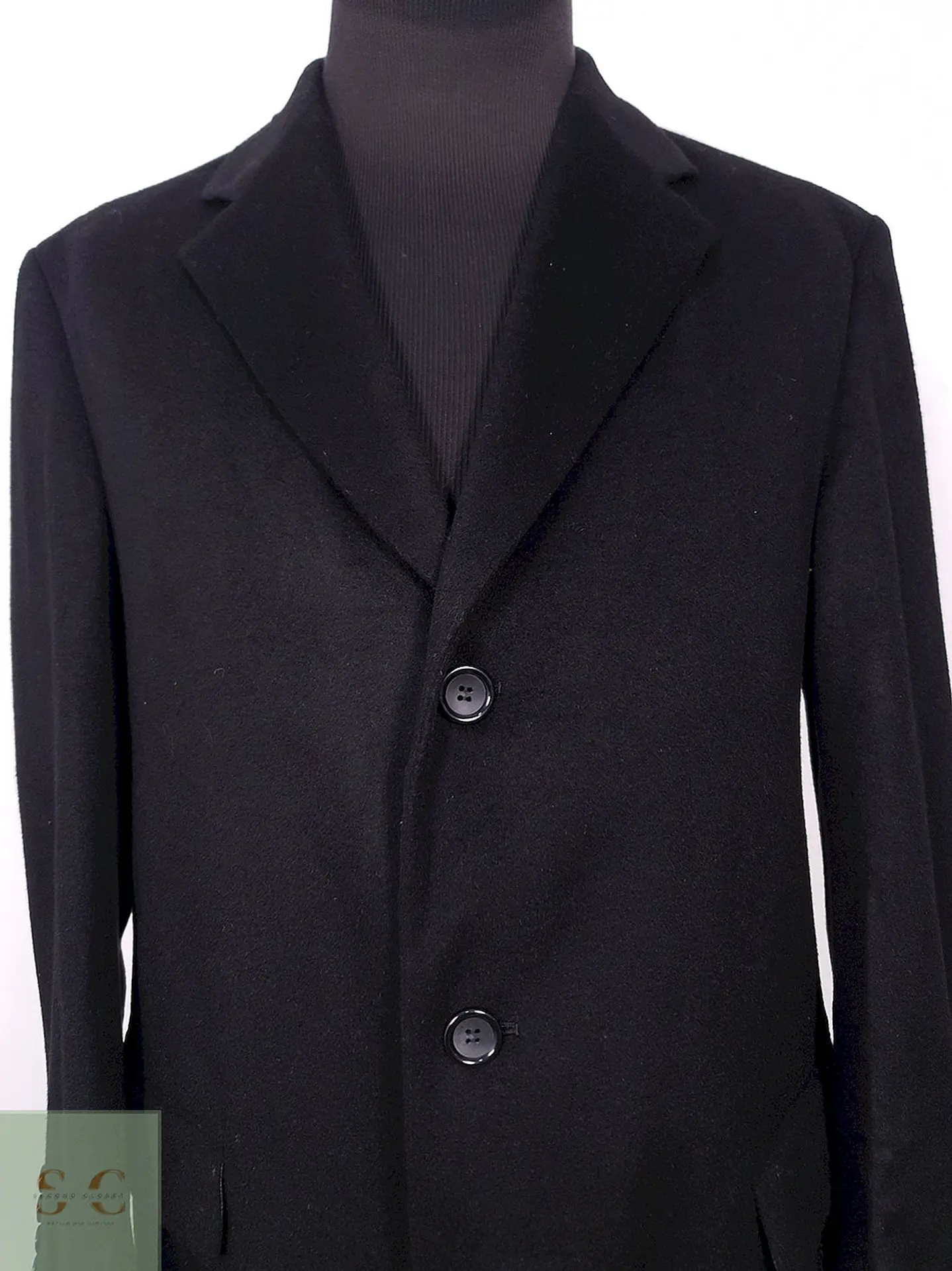 Abrigo Largo de Paño con Cashmere John Alexander Talla ML 9