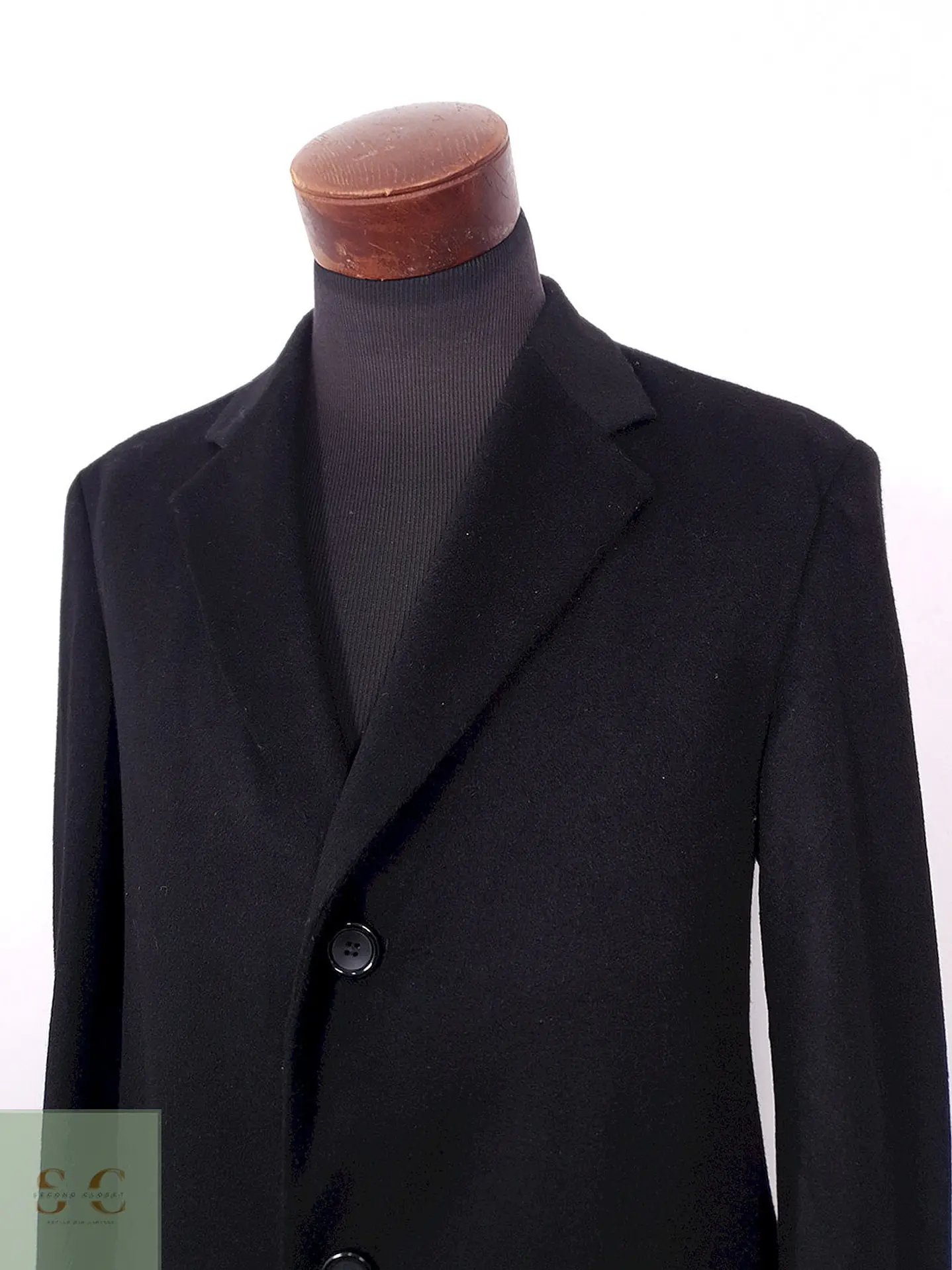 Abrigo Largo de Paño con Cashmere John Alexander Talla ML 10