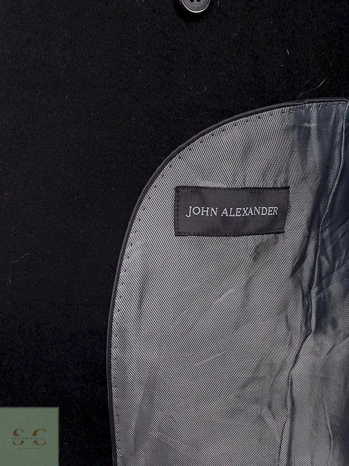 Abrigo Largo de Paño con Cashmere John Alexander Talla ML 11