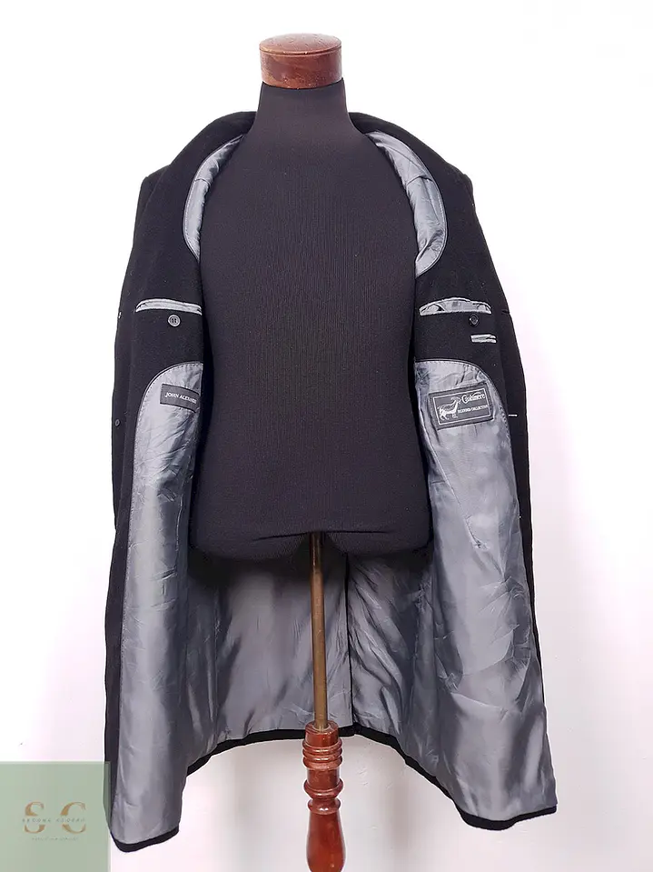 Abrigo Largo de Paño con Cashmere John Alexander Talla ML 14