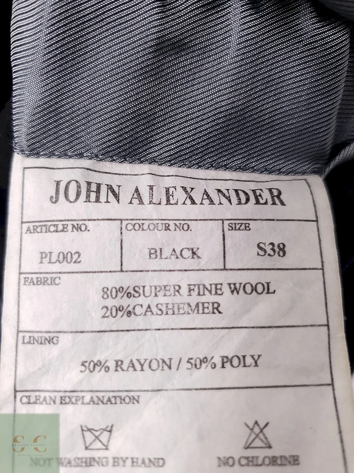 Abrigo Largo de Paño con Cashmere John Alexander Talla ML 15